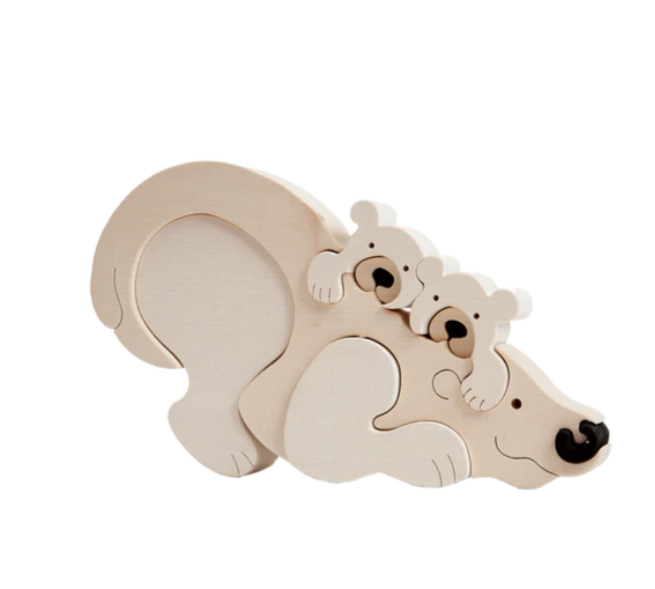 Sale Wooden Polar Bear Puzzle