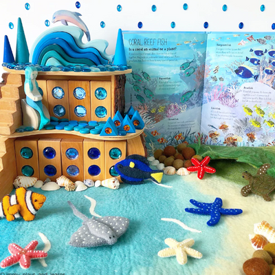 Large Sea and Rockpool Play Mat Playscape