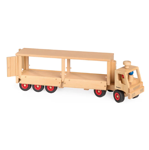 Fagus Wooden Semi-Truck and Trailer