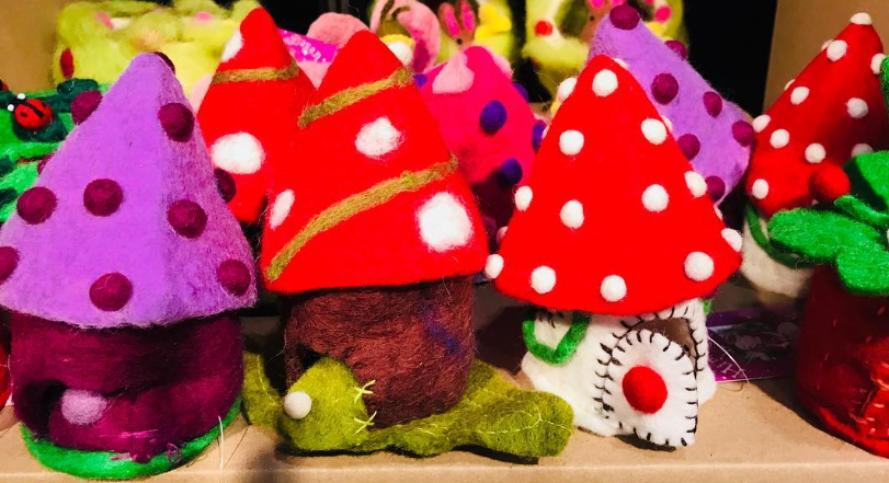 Felt Toadstool Spirit Tiny Home