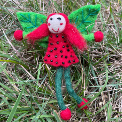 Felt Strawberry Fairy