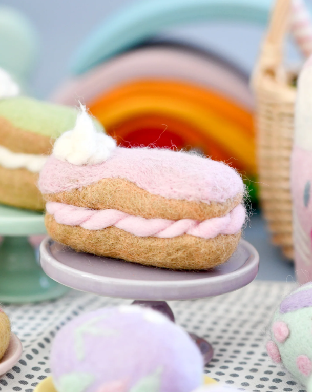 Felt Strawberry Eclair
