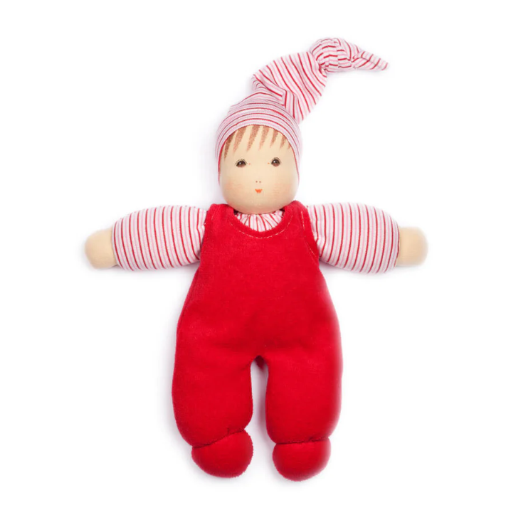 Sale Nanchen Natur Organic Wuschel Doll, Red